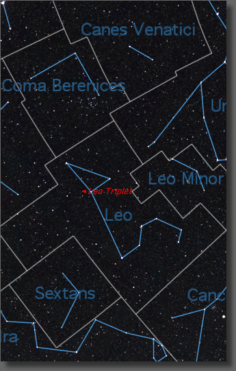Map of the Region near the Leo Trio