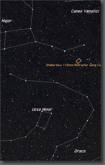 M101 location and framing